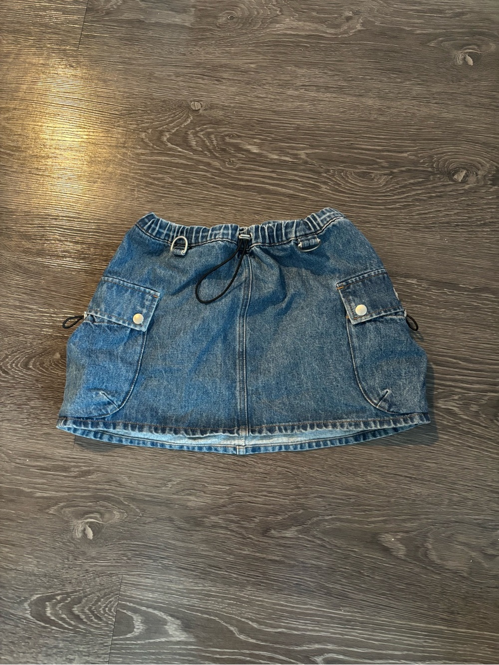 Coperni Blue Denim Mini Skirt with Utility Pockets